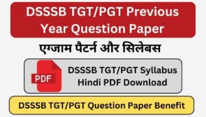 Read more about the article DSSSB TGT/PGT Previous Year Question Paper (Hindi PDF)